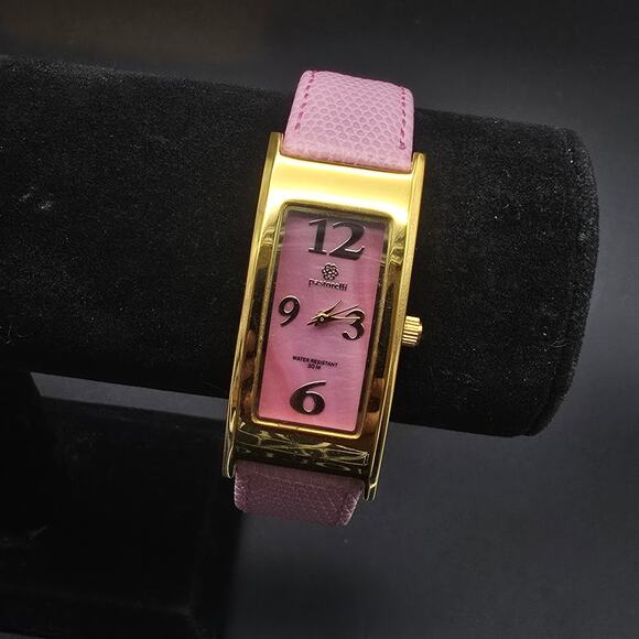 Women's Pastorelli by Invicta Watch Pink Gold Tone Rectangle In Box - Picture 7 of 9